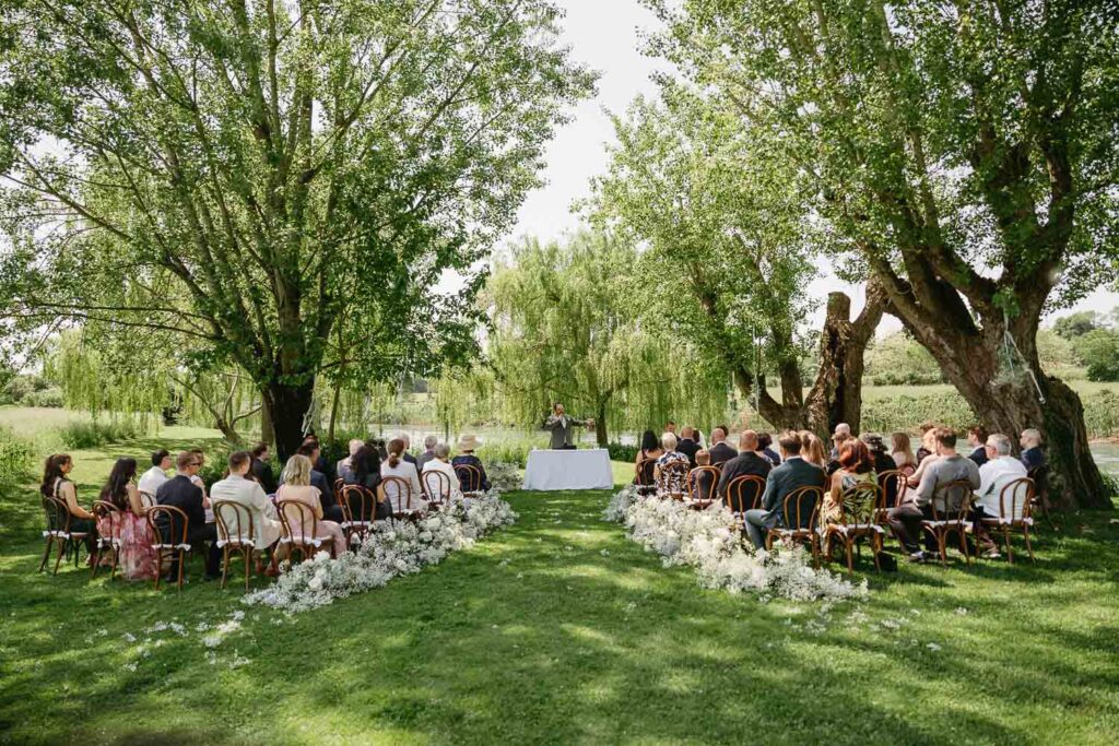 Intimate wedding ceremony at Italian riverside venue La Finestra Sul Fiume